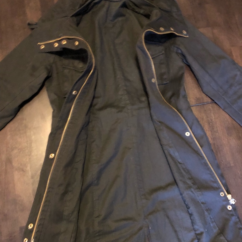 Black Long Utility Jacket - H&M - 8